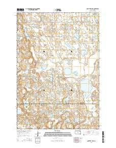 Lone Tree Lake South Dakota Current topographic map, 1:24000 scale, 7.5 X 7.5 Minute, Year 2015