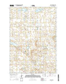 Long Lake South Dakota Current topographic map, 1:24000 scale, 7.5 X 7.5 Minute, Year 2015
