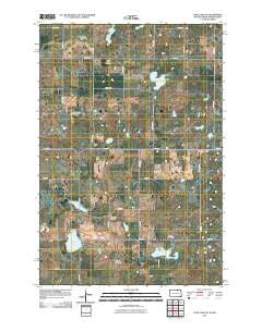 Long Lake NE South Dakota Historical topographic map, 1:24000 scale, 7.5 X 7.5 Minute, Year 2011
