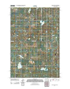 Long Lake NE South Dakota Historical topographic map, 1:24000 scale, 7.5 X 7.5 Minute, Year 2012