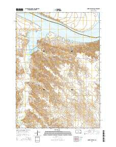 Lower Brule SW South Dakota Current topographic map, 1:24000 scale, 7.5 X 7.5 Minute, Year 2015