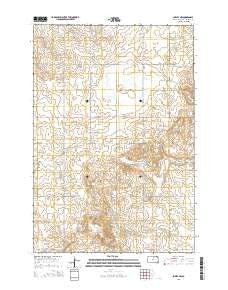 Lowry NW South Dakota Current topographic map, 1:24000 scale, 7.5 X 7.5 Minute, Year 2015