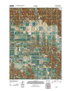 Lucas South Dakota Historical topographic map, 1:24000 scale, 7.5 X 7.5 Minute, Year 2012