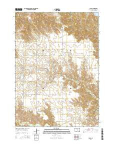 Lucas South Dakota Current topographic map, 1:24000 scale, 7.5 X 7.5 Minute, Year 2015