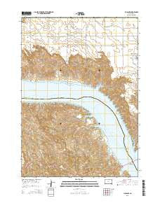 Lucas NW South Dakota Current topographic map, 1:24000 scale, 7.5 X 7.5 Minute, Year 2015