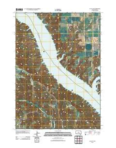 Lucas SE South Dakota Historical topographic map, 1:24000 scale, 7.5 X 7.5 Minute, Year 2012