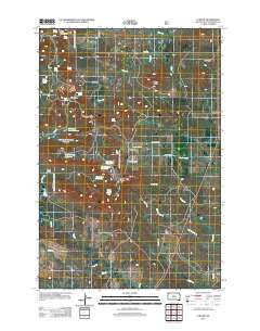 Ludlow South Dakota Historical topographic map, 1:24000 scale, 7.5 X 7.5 Minute, Year 2012