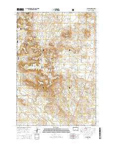 Ludlow South Dakota Current topographic map, 1:24000 scale, 7.5 X 7.5 Minute, Year 2015