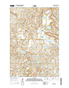 Lynn Lake South Dakota Current topographic map, 1:24000 scale, 7.5 X 7.5 Minute, Year 2015