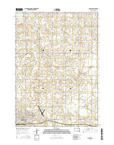 Madison South Dakota Current topographic map, 1:24000 scale, 7.5 X 7.5 Minute, Year 2015