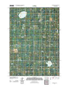 Madison NW South Dakota Historical topographic map, 1:24000 scale, 7.5 X 7.5 Minute, Year 2012