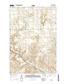 Mahto South Dakota Current topographic map, 1:24000 scale, 7.5 X 7.5 Minute, Year 2015