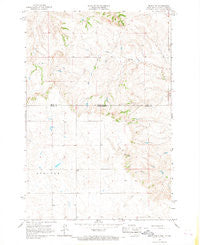 Mahto NW South Dakota Historical topographic map, 1:24000 scale, 7.5 X 7.5 Minute, Year 1966