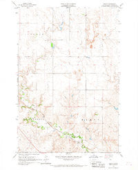 Mahto South Dakota Historical topographic map, 1:24000 scale, 7.5 X 7.5 Minute, Year 1966