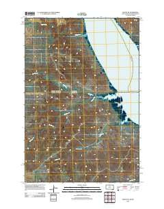 Mahto NE South Dakota Historical topographic map, 1:24000 scale, 7.5 X 7.5 Minute, Year 2012