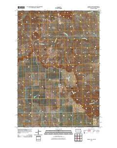 Mahto NW South Dakota Historical topographic map, 1:24000 scale, 7.5 X 7.5 Minute, Year 2011