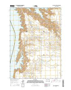 Mail Shack Creek South Dakota Current topographic map, 1:24000 scale, 7.5 X 7.5 Minute, Year 2015
