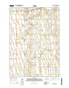 Manchester South Dakota Current topographic map, 1:24000 scale, 7.5 X 7.5 Minute, Year 2015