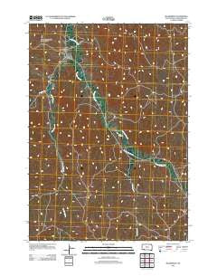 Manderson South Dakota Historical topographic map, 1:24000 scale, 7.5 X 7.5 Minute, Year 2012