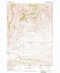 Manderson SW South Dakota Historical topographic map, 1:24000 scale, 7.5 X 7.5 Minute, Year 1967