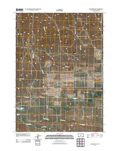 Manderson SW South Dakota Historical topographic map, 1:24000 scale, 7.5 X 7.5 Minute, Year 2012