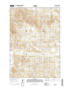 Marcus South Dakota Current topographic map, 1:24000 scale, 7.5 X 7.5 Minute, Year 2015