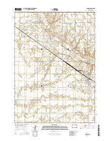Marion South Dakota Current topographic map, 1:24000 scale, 7.5 X 7.5 Minute, Year 2015
