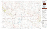 Martin South Dakota Historical topographic map, 1:100000 scale, 30 X 60 Minute, Year 1983
