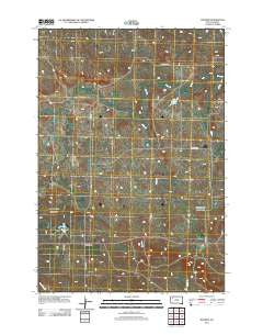 Maurine South Dakota Historical topographic map, 1:24000 scale, 7.5 X 7.5 Minute, Year 2012