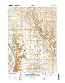 Mayfield South Dakota Current topographic map, 1:24000 scale, 7.5 X 7.5 Minute, Year 2015