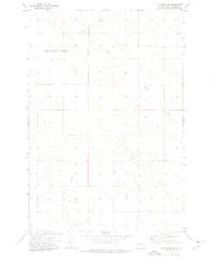 McIntosh SW South Dakota Historical topographic map, 1:24000 scale, 7.5 X 7.5 Minute, Year 1972