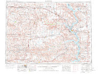 McIntosh South Dakota Historical topographic map, 1:250000 scale, 1 X 2 Degree, Year 1953