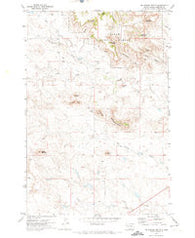 McKenzie Butte South Dakota Historical topographic map, 1:24000 scale, 7.5 X 7.5 Minute, Year 1971