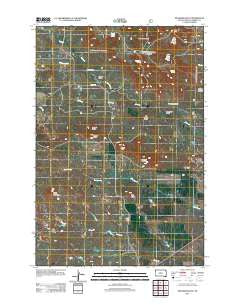 McKenzie Butte South Dakota Historical topographic map, 1:24000 scale, 7.5 X 7.5 Minute, Year 2012