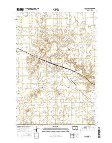 McLaughlin South Dakota Current topographic map, 1:24000 scale, 7.5 X 7.5 Minute, Year 2015