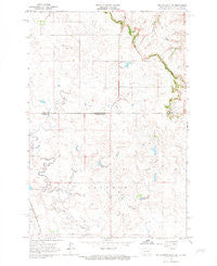 McLaughlin NE South Dakota Historical topographic map, 1:24000 scale, 7.5 X 7.5 Minute, Year 1966