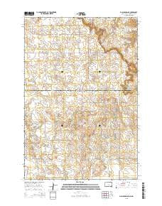 McLaughlin NE South Dakota Current topographic map, 1:24000 scale, 7.5 X 7.5 Minute, Year 2015