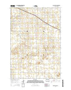 McLaughlin SW South Dakota Current topographic map, 1:24000 scale, 7.5 X 7.5 Minute, Year 2015