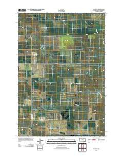 Meadow South Dakota Historical topographic map, 1:24000 scale, 7.5 X 7.5 Minute, Year 2012