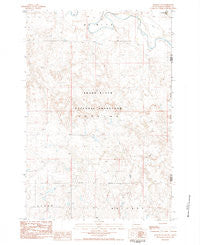 Meadow NE South Dakota Historical topographic map, 1:24000 scale, 7.5 X 7.5 Minute, Year 1983