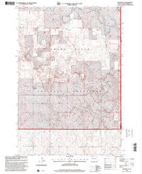 Meadow NE South Dakota Historical topographic map, 1:24000 scale, 7.5 X 7.5 Minute, Year 1998