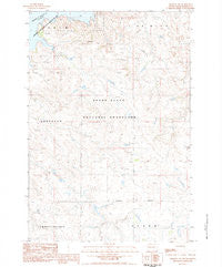 Meadow NW South Dakota Historical topographic map, 1:24000 scale, 7.5 X 7.5 Minute, Year 1983