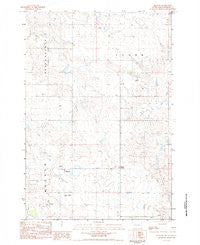 Meadow South Dakota Historical topographic map, 1:24000 scale, 7.5 X 7.5 Minute, Year 1983