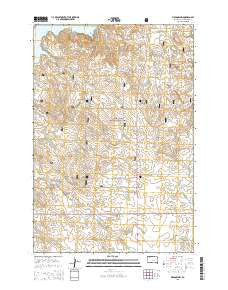 Meadow NW South Dakota Current topographic map, 1:24000 scale, 7.5 X 7.5 Minute, Year 2015