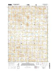 Meadow SE South Dakota Current topographic map, 1:24000 scale, 7.5 X 7.5 Minute, Year 2015