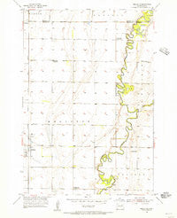 Mellette South Dakota Historical topographic map, 1:24000 scale, 7.5 X 7.5 Minute, Year 1954