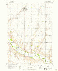 Menno South Dakota Historical topographic map, 1:24000 scale, 7.5 X 7.5 Minute, Year 1957