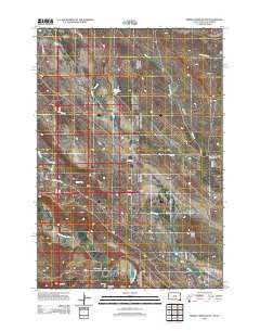 Middle Creek Butte South Dakota Historical topographic map, 1:24000 scale, 7.5 X 7.5 Minute, Year 2012
