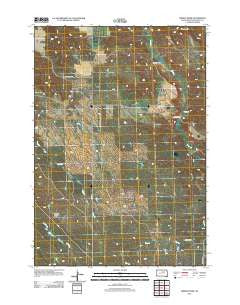 Middle Draw South Dakota Historical topographic map, 1:24000 scale, 7.5 X 7.5 Minute, Year 2012