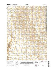 Midway South Dakota Current topographic map, 1:24000 scale, 7.5 X 7.5 Minute, Year 2015